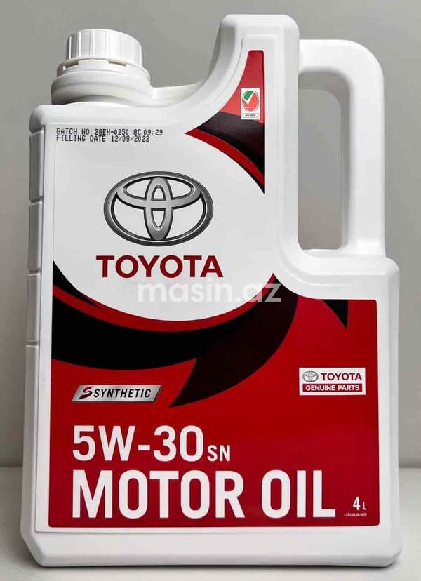 Motor yağı Toyota 5W30 - 4 L